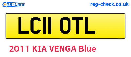 LC11OTL are the vehicle registration plates.