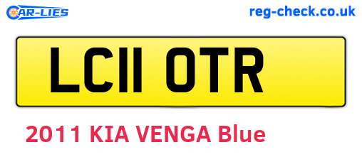 LC11OTR are the vehicle registration plates.