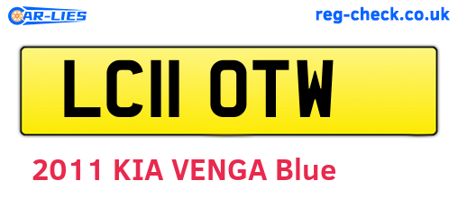 LC11OTW are the vehicle registration plates.