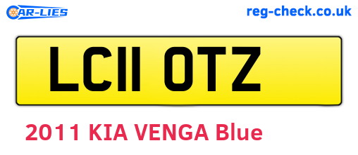 LC11OTZ are the vehicle registration plates.