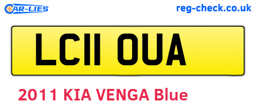 LC11OUA are the vehicle registration plates.