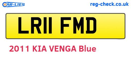 LR11FMD are the vehicle registration plates.
