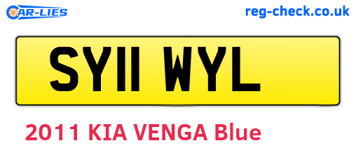 SY11WYL are the vehicle registration plates.