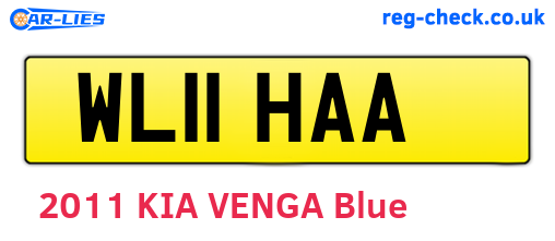 WL11HAA are the vehicle registration plates.