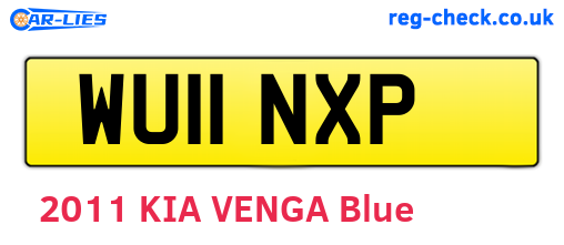 WU11NXP are the vehicle registration plates.