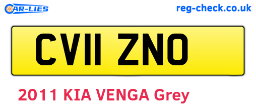 CV11ZNO are the vehicle registration plates.