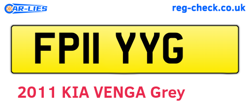 FP11YYG are the vehicle registration plates.