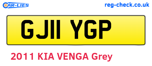 GJ11YGP are the vehicle registration plates.