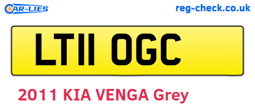 LT11OGC are the vehicle registration plates.