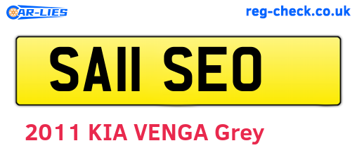 SA11SEO are the vehicle registration plates.
