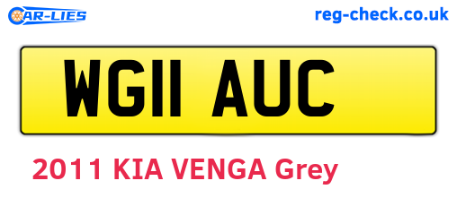 WG11AUC are the vehicle registration plates.