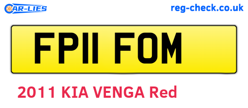 FP11FOM are the vehicle registration plates.