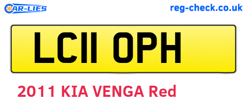 LC11OPH are the vehicle registration plates.
