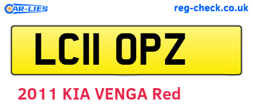LC11OPZ are the vehicle registration plates.