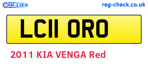 LC11ORO are the vehicle registration plates.