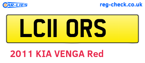 LC11ORS are the vehicle registration plates.