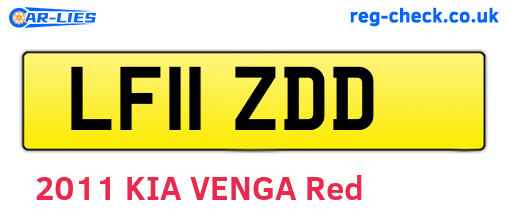 LF11ZDD are the vehicle registration plates.