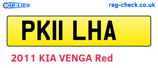 PK11LHA are the vehicle registration plates.
