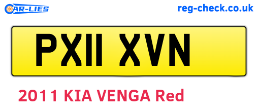 PX11XVN are the vehicle registration plates.