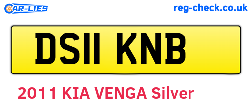 DS11KNB are the vehicle registration plates.