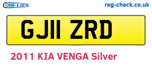 GJ11ZRD are the vehicle registration plates.
