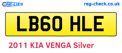 LB60HLE are the vehicle registration plates.