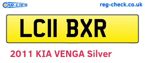 LC11BXR are the vehicle registration plates.