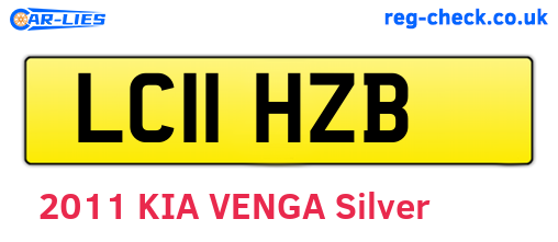 LC11HZB are the vehicle registration plates.