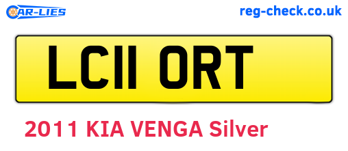 LC11ORT are the vehicle registration plates.