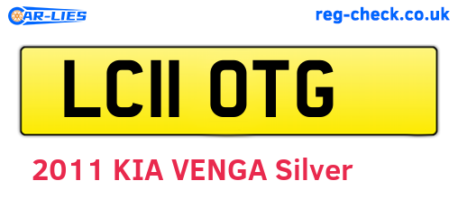 LC11OTG are the vehicle registration plates.