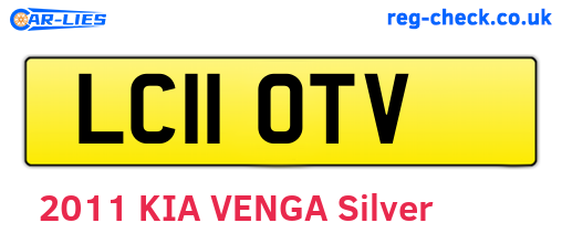 LC11OTV are the vehicle registration plates.