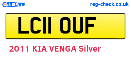 LC11OUF are the vehicle registration plates.