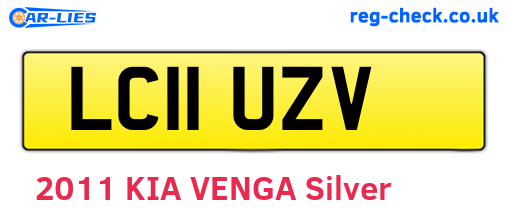 LC11UZV are the vehicle registration plates.