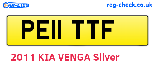 PE11TTF are the vehicle registration plates.
