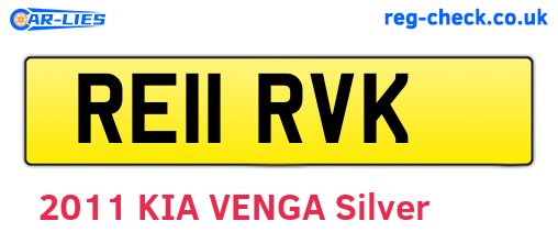 RE11RVK are the vehicle registration plates.