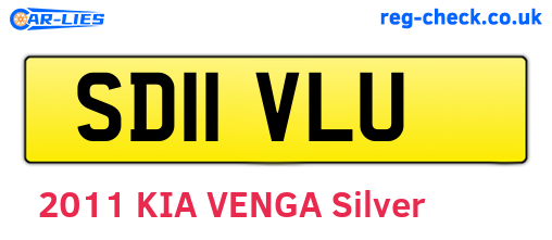 SD11VLU are the vehicle registration plates.