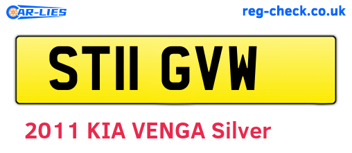 ST11GVW are the vehicle registration plates.