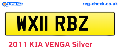 WX11RBZ are the vehicle registration plates.