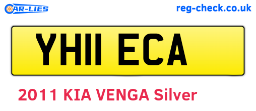 YH11ECA are the vehicle registration plates.