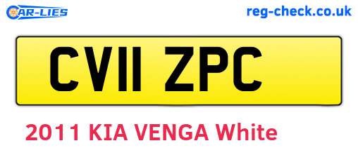 CV11ZPC are the vehicle registration plates.