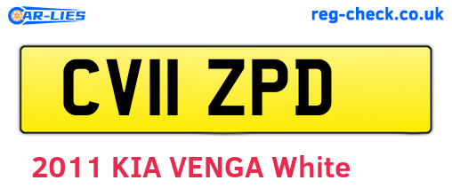 CV11ZPD are the vehicle registration plates.