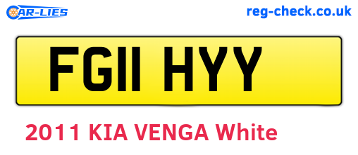 FG11HYY are the vehicle registration plates.
