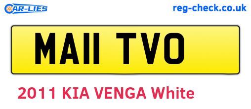 MA11TVO are the vehicle registration plates.