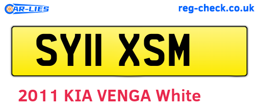 SY11XSM are the vehicle registration plates.