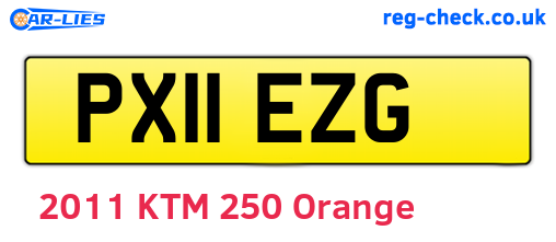 PX11EZG are the vehicle registration plates.