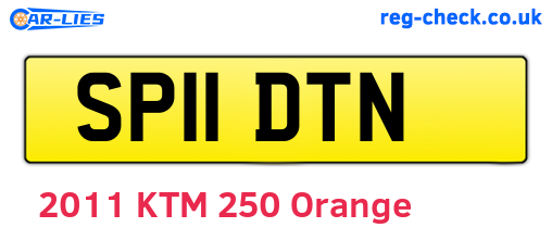 SP11DTN are the vehicle registration plates.