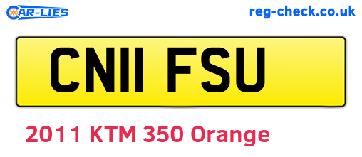 CN11FSU are the vehicle registration plates.