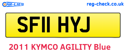 SF11HYJ are the vehicle registration plates.