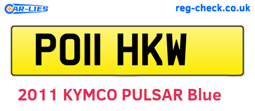 PO11HKW are the vehicle registration plates.