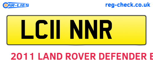 LC11NNR are the vehicle registration plates.